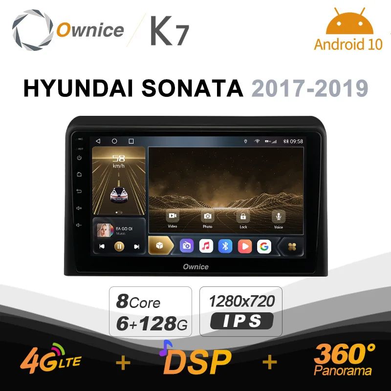 Автомобильный радиоприемник Ownice 6G + 128G Android 10 0 для Hyundai Sonata 7 LF 2017 - 2019