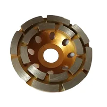 Двухрядная Алмазная резка шлифовальный круг шлифовальный диск чашка бетон камень резка