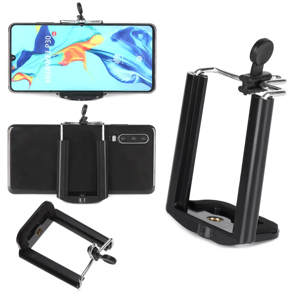 Universal Mobile Phone Clip Holder Mount Bracket Adapter for Smartphone Camera Tripod Stand Monopod