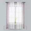 Gradient Sheer Curtains for Living Room Fashion Tulle 1 Piece Half Transparent Custom Made Blue Black White Window Screens Cheap 4