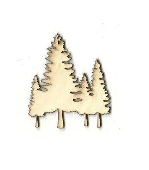 

Trees - Laser Cut Out Unfinished Wood Shape