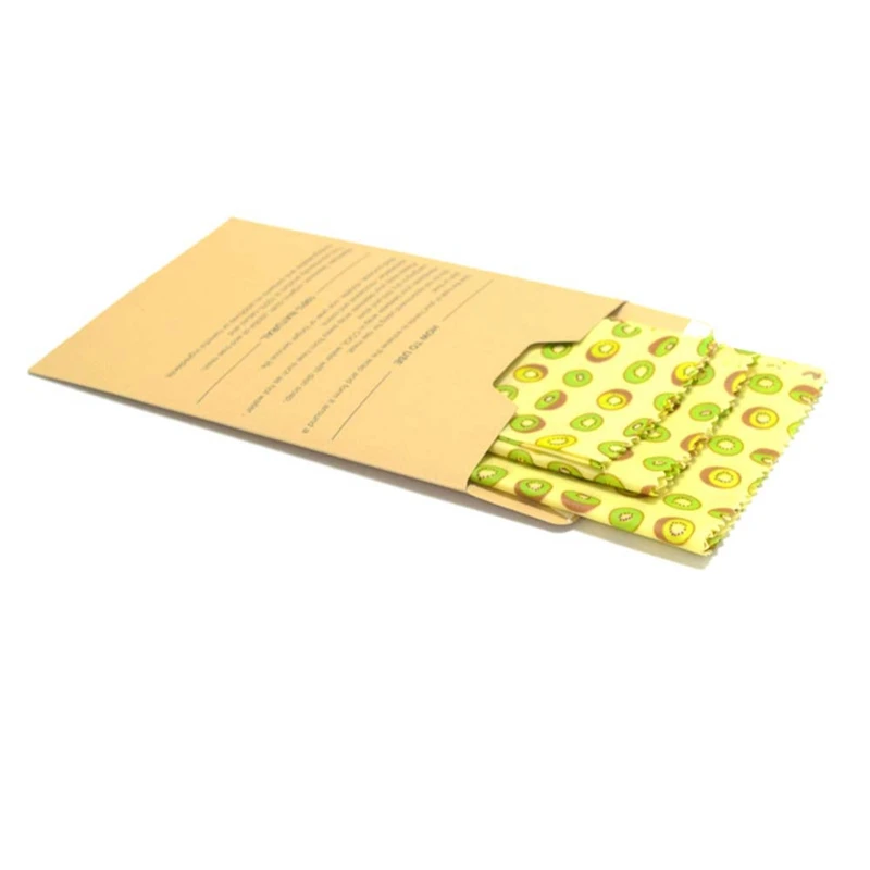 Beeswax Fresh Cloth Organic Cotton Beeswax Fresh Cloth Reusable Food Preservation Cloth Beeswax Wrap Bolsa Estanca Reutilizable