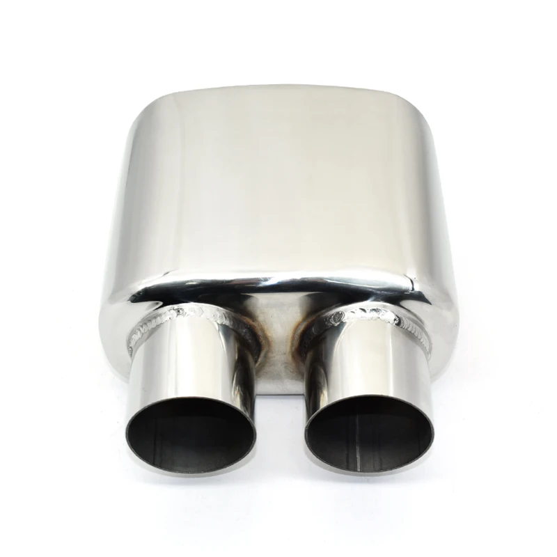 1 PCS Double Inner Car Exhaust Tips Universal Exhaust Pipe Stainless Steel Muffler Tips For BMW Old X5 Tailpipe