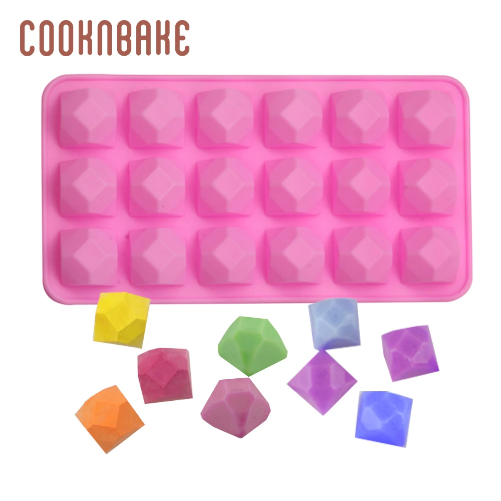 COOKNBAKE алмазная силиконовая форма для шоколада 6 отверстий конфета липкий кубик