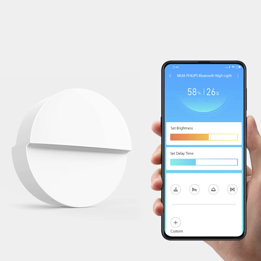Philips Practical Bluetooth Night Light Warm White Eye Protection Adjustable Timing Body Induction Remote Control | Освещение