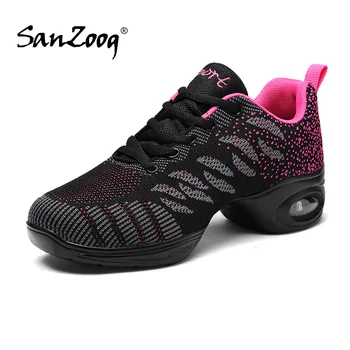 

sanzoog 2019 spring soft sole light dance sneakers shoes dancing for women jazz ballet sport buty do tanca zapatos de baile