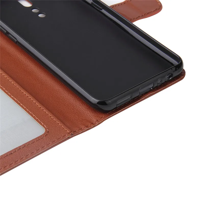 OPPO Reno Z Leather Case on For Coque OPPO Reno Z Case Cover 6.4 inch Classic Style Solid Color Flip Wallet Phone Cases Bag Etui