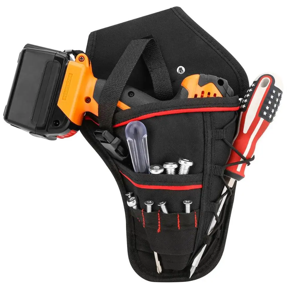 tool bags for sale 9 in 1 Screwdriver Waist Tool Bag Plier Drill Electrician 600D Nylon Fabric Pouch Twill Belt Utility Holder Bag metal tool chest