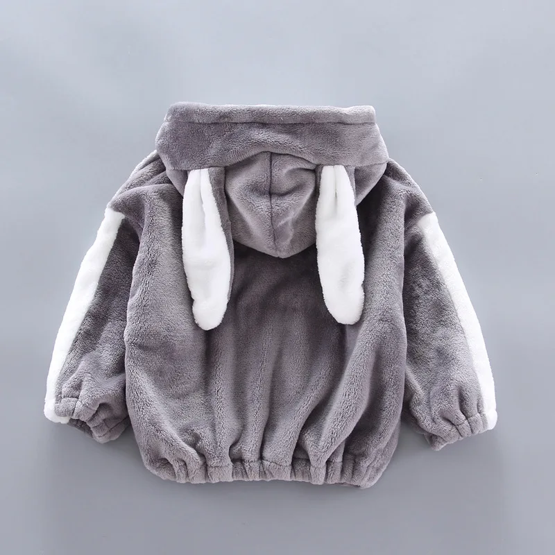 Kids Boys Girls Winter Clothing 2PCS Sets Cute Cartoon Warm Cotton-Padded Hooded Jackets+Pants Newborn Baby Outfits 24M-5T