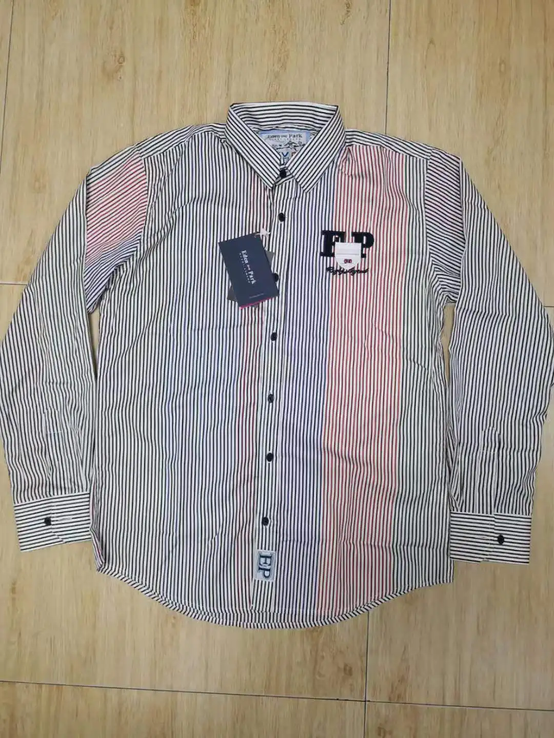 Eden Park Мужская рубашка Новая мода Chemise Homme одежда мужские рубашки с длинным рукавом полосатые повседневные мужские рубашки