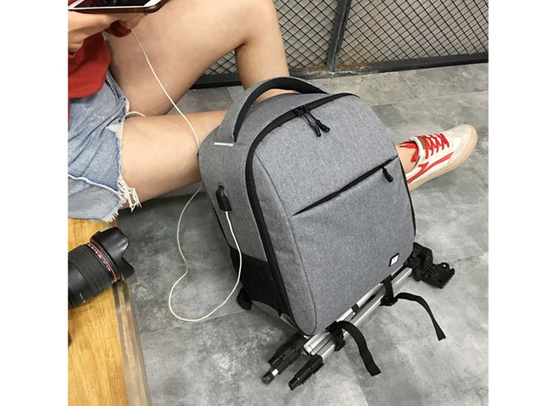 Новое поступление рюкзак сумки на плечо с отделениями для Canon Nikon sony DSLR камера Объектив штатив аксессуары