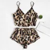 MIARHB Sexy Pajamas For Women Nightwear Pyjamas Leopard Print Female Sleepwear Sets Sleeveless Strapless Camis Pants Lounge Wear ► Photo 2/6