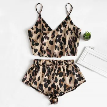 

Sleepwear on for Women Sexy Sleepwear Satin Lingerie Lace Nightwear Tops Shorts Set Female Underwear Lingeire sleep tops new