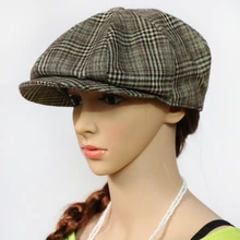 Лето Весна полиэстер подкладка newsboy Кепка с пуговицей украшение компании шитье 56 58 60 см S403