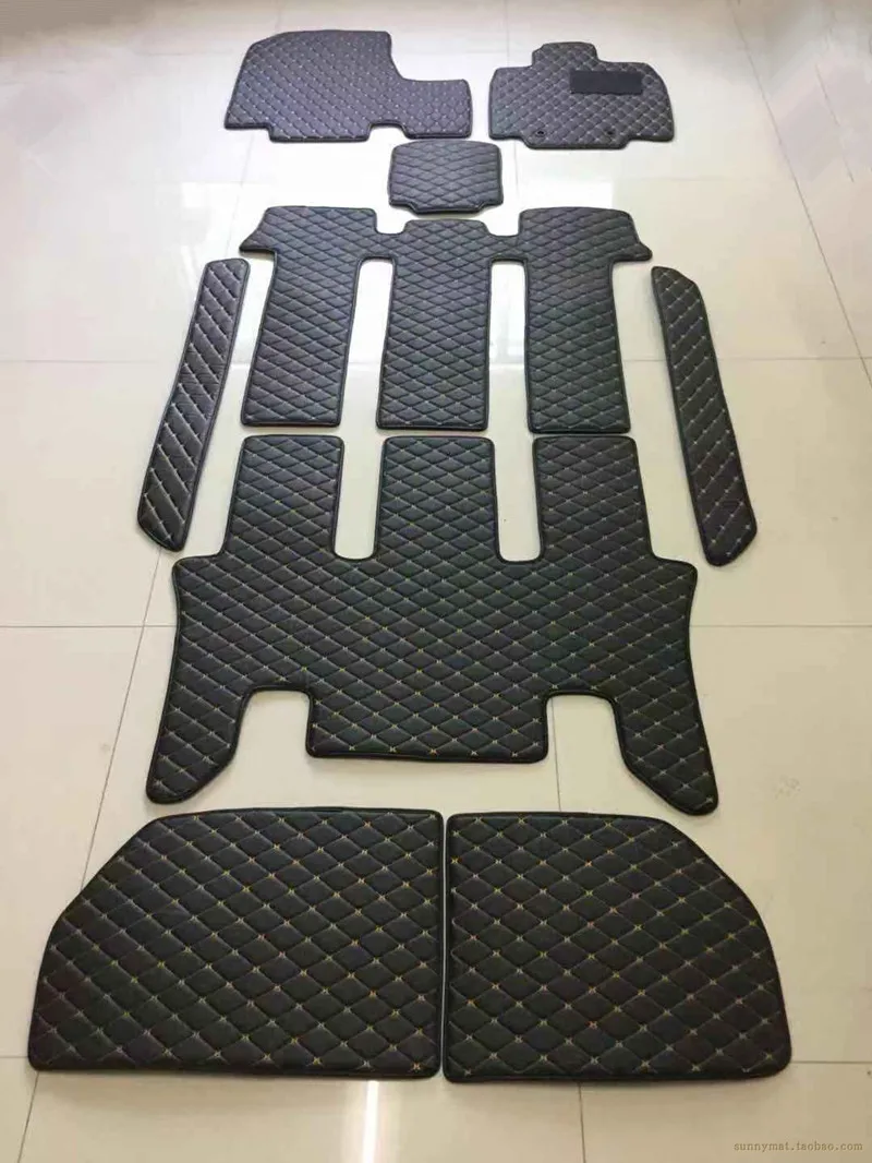 Custom Full Set Car Floor Mats + Trunk Mat For Honda Step Wgn Stepwgn