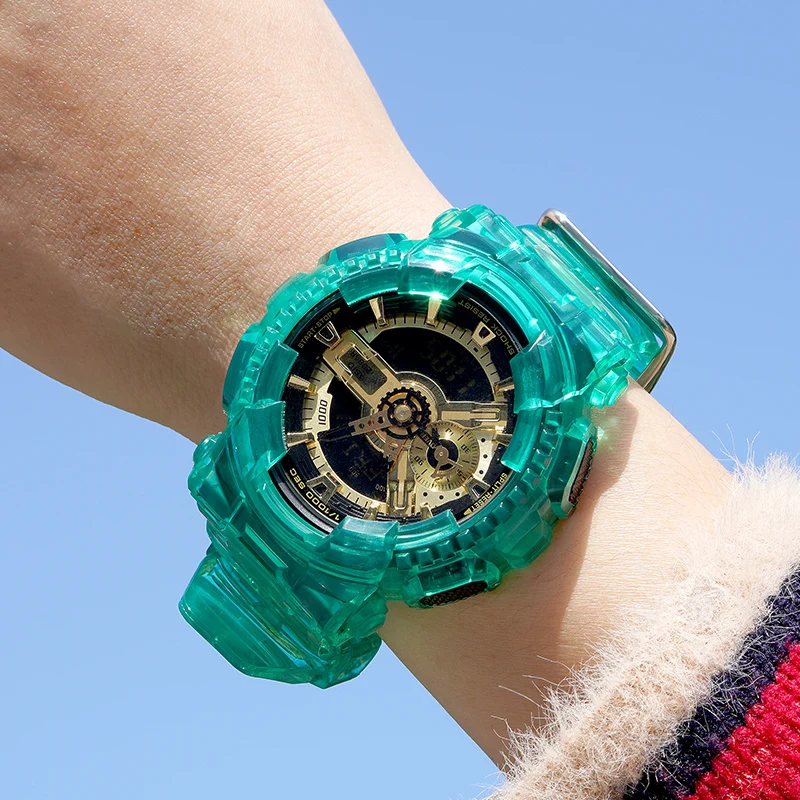 Tpu Rubber Bezel + Strap For G-shock Ga-100 Ga-110 Ga-120 Sport Waterproof  Band Strap Bracelet Accessories Candy Color Watchband - Watchbands -  AliExpress
