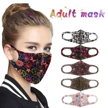 

Bandana Mascarillas Adult Leopard Print Ice Silk Protective Mask Washable Against Dusts And Haze Maseczka Ochronna Scarf Wrap