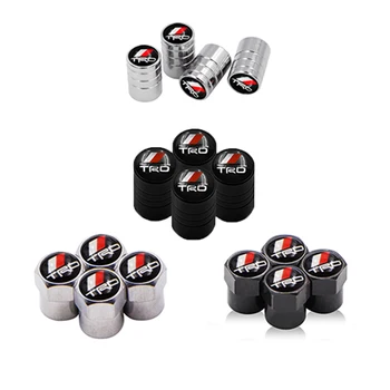 

4 PCS Car Wheel Tire Valve Stem Caps air Cover For Toyota TRD Camry corolla chr avensis yaris rav4 car styling Car Accessories