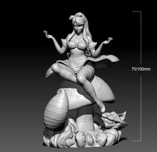 

1/24 75mm 1/18 100mm Resin Model Kits Beautiful Girl Figure Sculpture Unpainted No Color RW-144
