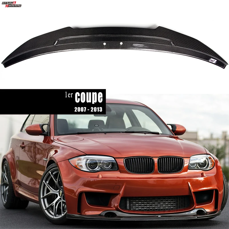 Spoiler Made Out of Real Carbon Fiber Fit For BMW 1 Series Coupe 2007 - 2013 (E82 & 1M) Fitment Guaranteed