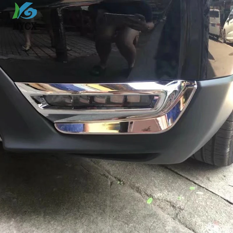 Для Honda CR-V CRV ABS хромированный передний противотуманный светильник, накладка на лампу, декоративная рамка, наклейка, 2 шт., для стайлинга автомобилей