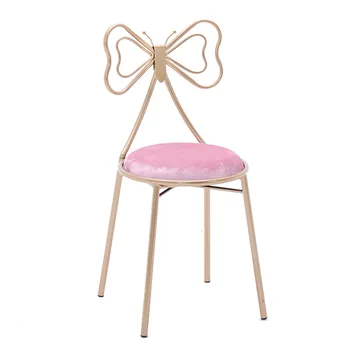 

Makeup Stool European Modern Beautiful First Stool Makeup Chair Dressing Bench Iron Art Dressing Chair Backrest Makeup Stool