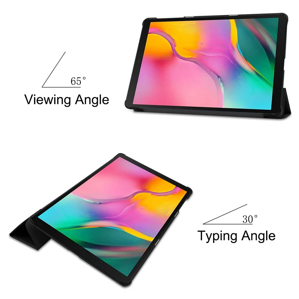 Magnetic Case for Samsung Galaxy Tab A 2019 10.1"8"9.7"S6 10.5"S5E/Tab A7 10.4 2020 T500 T510 Case Stand PU Leather Tablet Cover-3