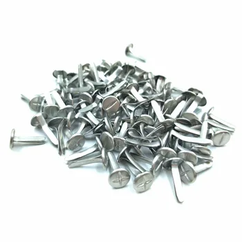 

100pcs 8mm "+ -" Slotted Phillips Head Screw Brads Silver Scrapbooking Nails Metal Embellishment Cross Album Paper Craft Tool