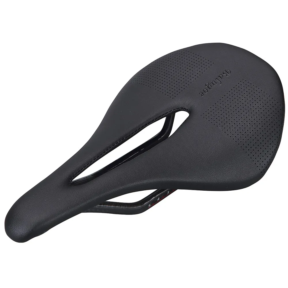 The New BALUGOE Carbon+Leather Road Bike Saddle MTB Bicycle Saddles
