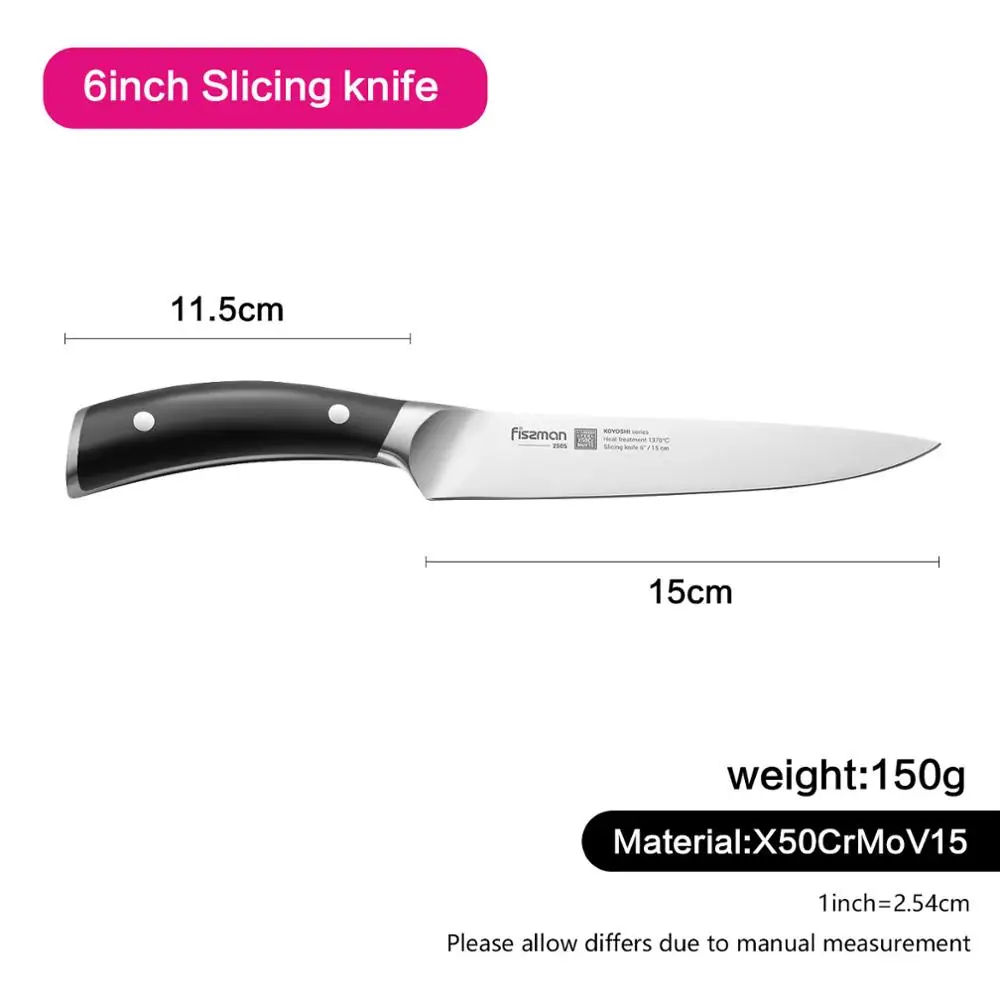 Model 2505 Серия FISSMAN KOYOSHI, высококачественные кухонные ножи из немецкой стали, нож Santoku - Цвет: Model 2505