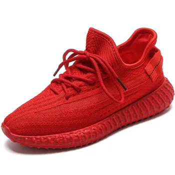 

2020 Flying Weave Women Sneakers Non-slip damping Strdent Shoe Soft Breathable Leisure Shoe Outdoor Walking Running Flat Shoes