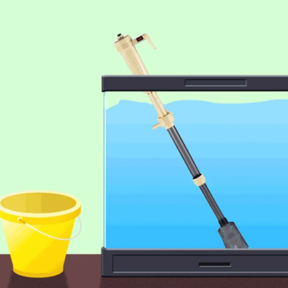 Hoopet аквариумные инструменты для очистки аквариума Aquario, Электрический Очиститель гравия, фильтр, сифон, вакуумный насос для замены воды, аксессуары для аквариума