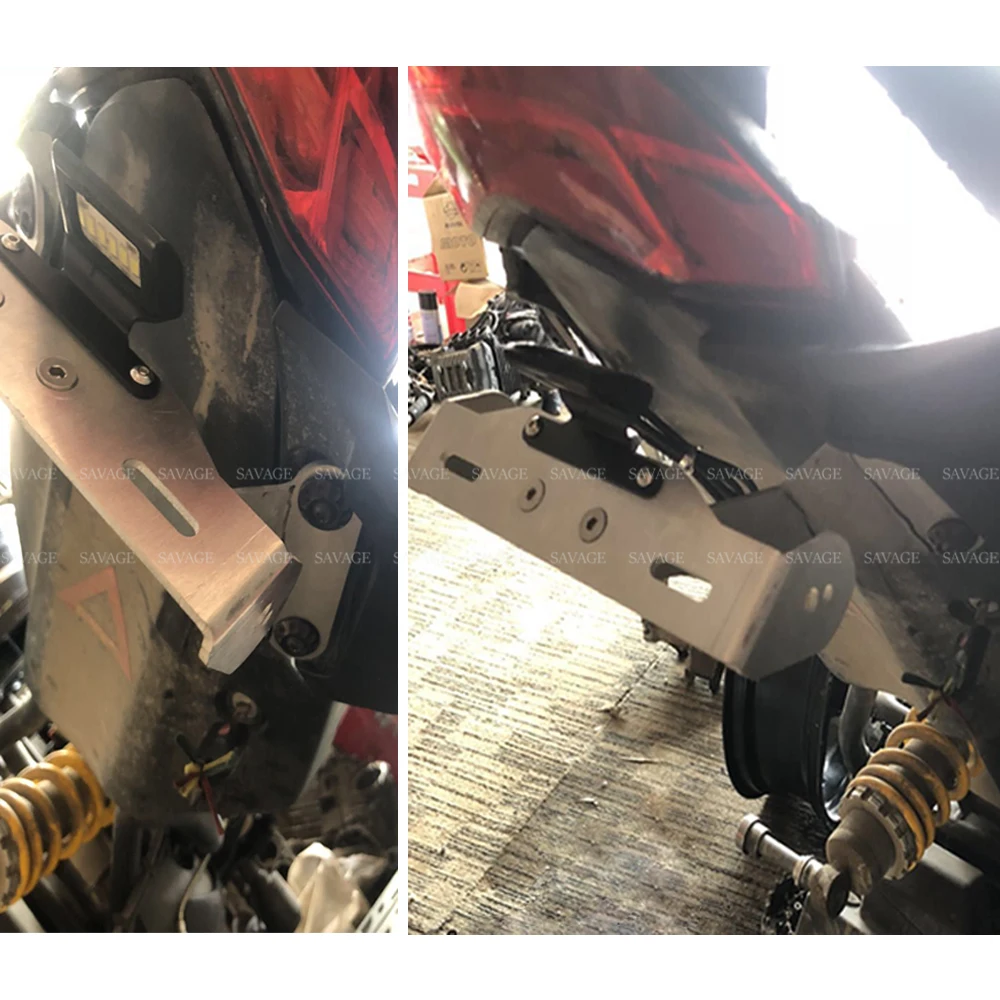 Держатель номерного знака Для DUCATI MONSTER 821 1200 1200S 1200R Мотоциклетные аксессуары ХВОСТ Tidy Fender Eliminator кронштейн