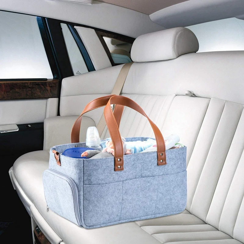 Детские пеленки Caddy, Детская сумка для подгузников, большой портативный автомобильный органайзер для путешествий, ящик для хранения подгузников для пеленального стола для мальчиков и девочек