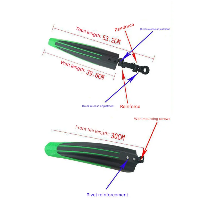 Garde Boue Pliable Pour Vélos Avec Fonction De Dégagement Rapide Et Rangement