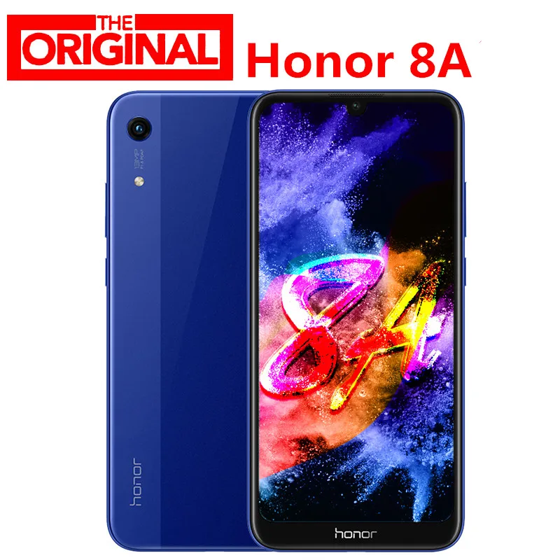 Honor 8A 8 A Смартфон Android 9,0 Восьмиядерный 3020 мАч 3 слота мобильный телефон 6,09 дюймов полный экран 1560x720 Двойная камера