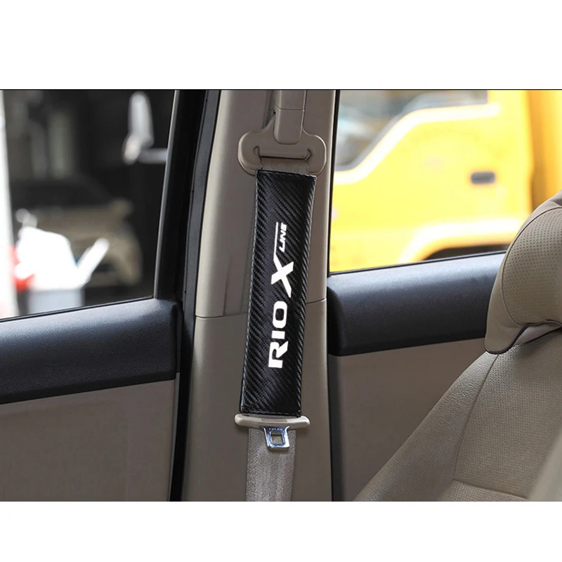 PU модная Накладка для ремня безопасности автомобиля автомобильный ремень безопасности Наплечные накладки для Kia Rio x line