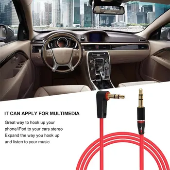 

3.5mm 3 Pole Coaxial Male to Male Record Car Aux Audio Cord Headphone Connect Cable Non-Shielded Connector A/ B Jack