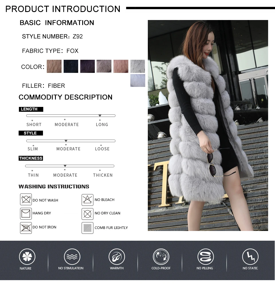 Clearance Real Fur Vests Long Winter Women Fur Vest Female Sleeveless Genuine Fur Vest Ladies Fashion Luxury Slim Warm High Quality 2019 10