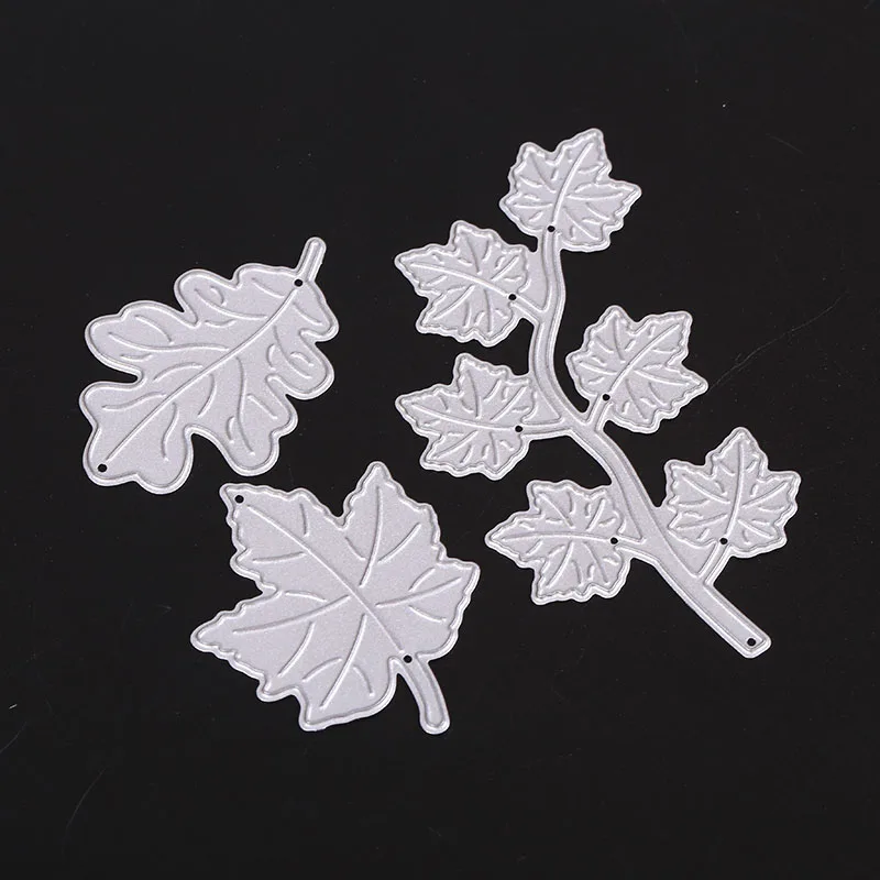 

3PCS Maple Leaf Cutting Dies Stencil DIY Scrapbook Tool Embossing Metal