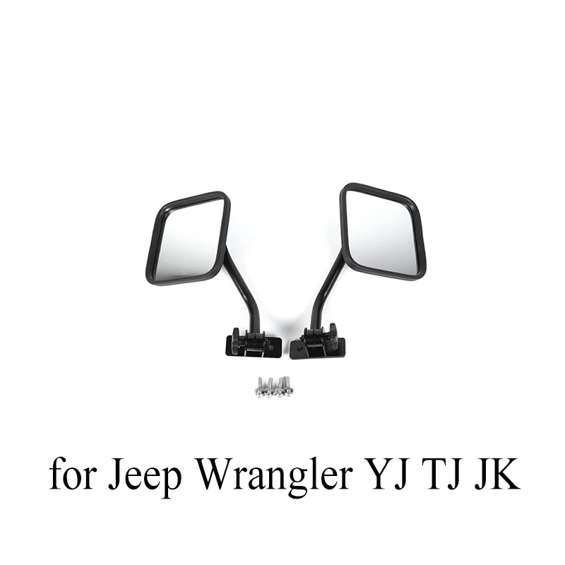 MOPAI зеркальная Крышка для Jeep Wrangler 1987+ Автомобильное зеркало заднего вида Регулировка слепого пятна для Jeep Wrangler YJ TJ JK JL 2007 - Цвет: D for YJ TJ JK