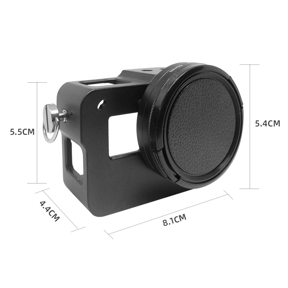 GoPro Hero защитный чехол с металлической оправой клетка Корпус чехол с УФ-фильтром и спортивные Камера для экшн-Камеры GoPro Hero 5/6/7, аксессуары