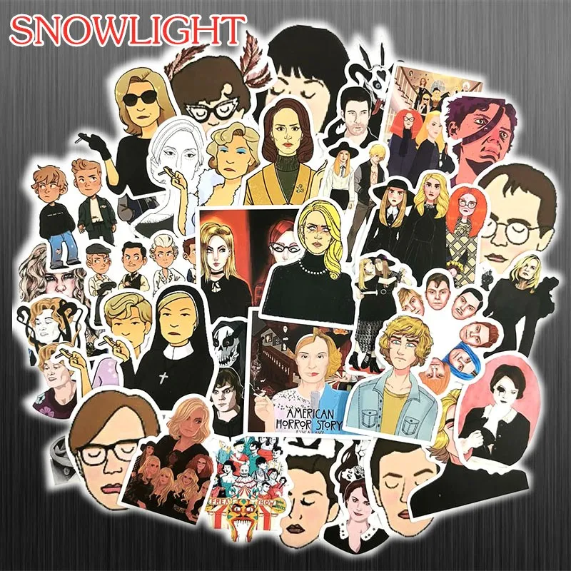 10/50 pcs/pack Horrible TV series American Horror Story Stickers For Toy Waterproof Sticker Laptop Bicycle Helmet Decals