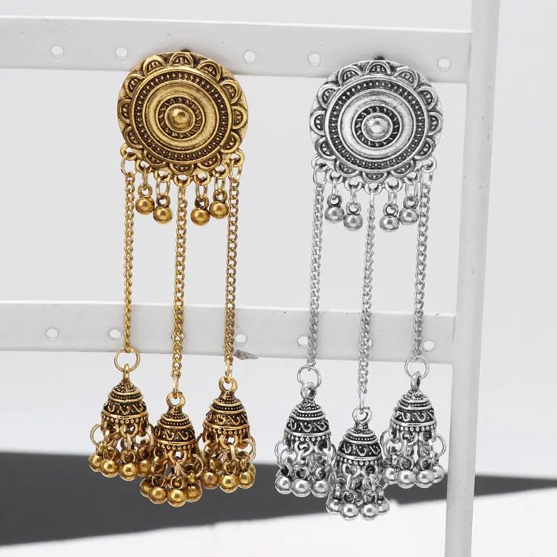 Индийский Болливуд Свадебный традиционный Jhumka Jhumki Висячие серьги для женщин