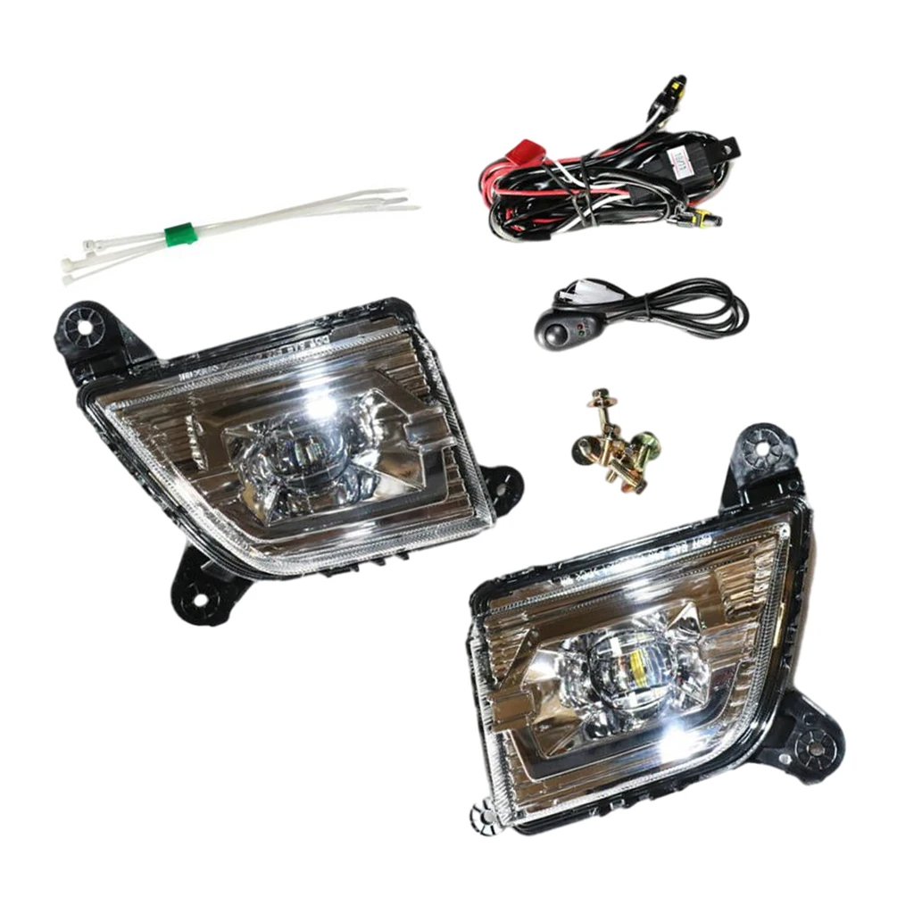 1 Pair LED Fog Lights Lamps for Chevy Silverado 2019-2021 84219060 Easy