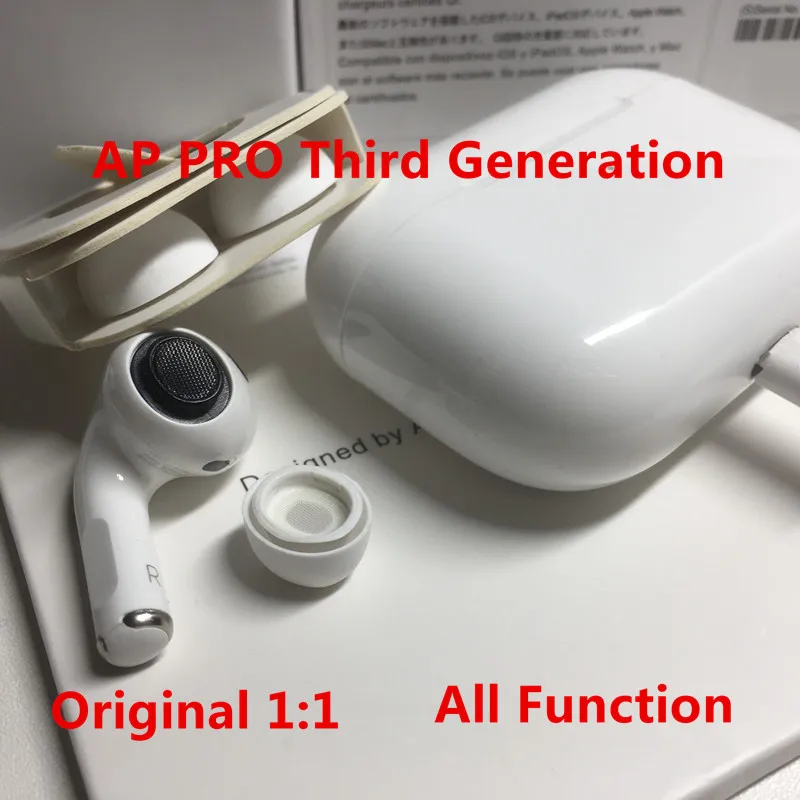 

TWS Pro 3 2 with logo text noise cancellation Air Earbuds wireless Bluetooth earphones PK Headset 1:1 i500 i9000 i1000 Pod Clone
