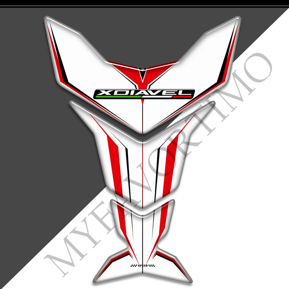 thumbnail image 2 of Motorcycle Tank Pad Stickers For Ducati Diavel - Knee Grip Protector Decals 2 of 9