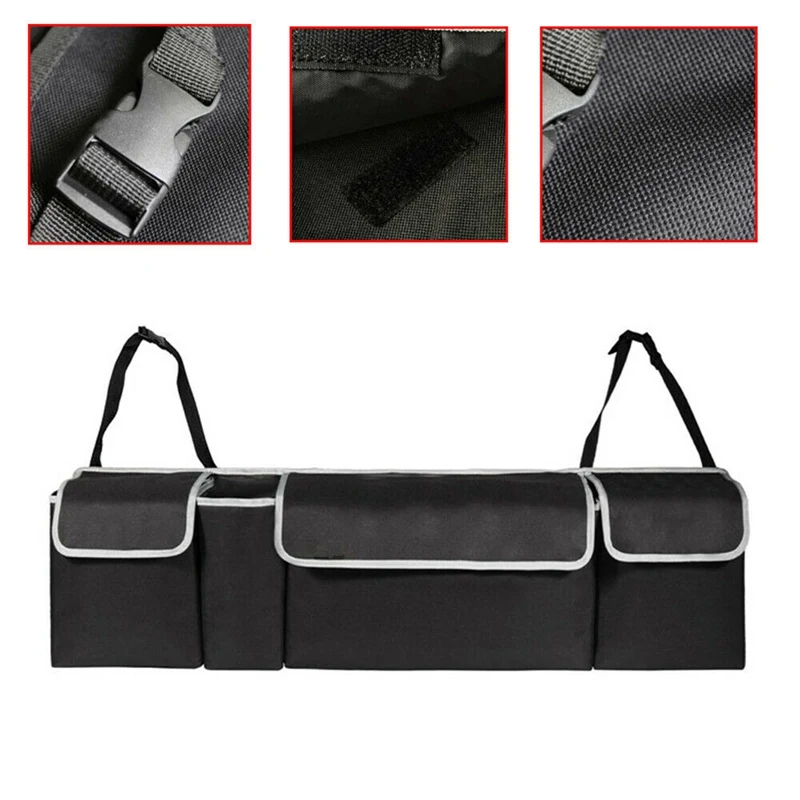 

Car Trunk Organizer Backseat Storage Bag High Capacity Accessories Cloth Multi-use Car Back Seat Organizers Interior Oxford