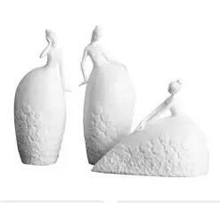 

CREATIVE BALLERINA CERAMICS ORNAMENTS DANCER STATUE RESIN FIGURINE GIRL ROOM DECOR PORTRAIT STATUE HOME DECORATION ACCESSORIES