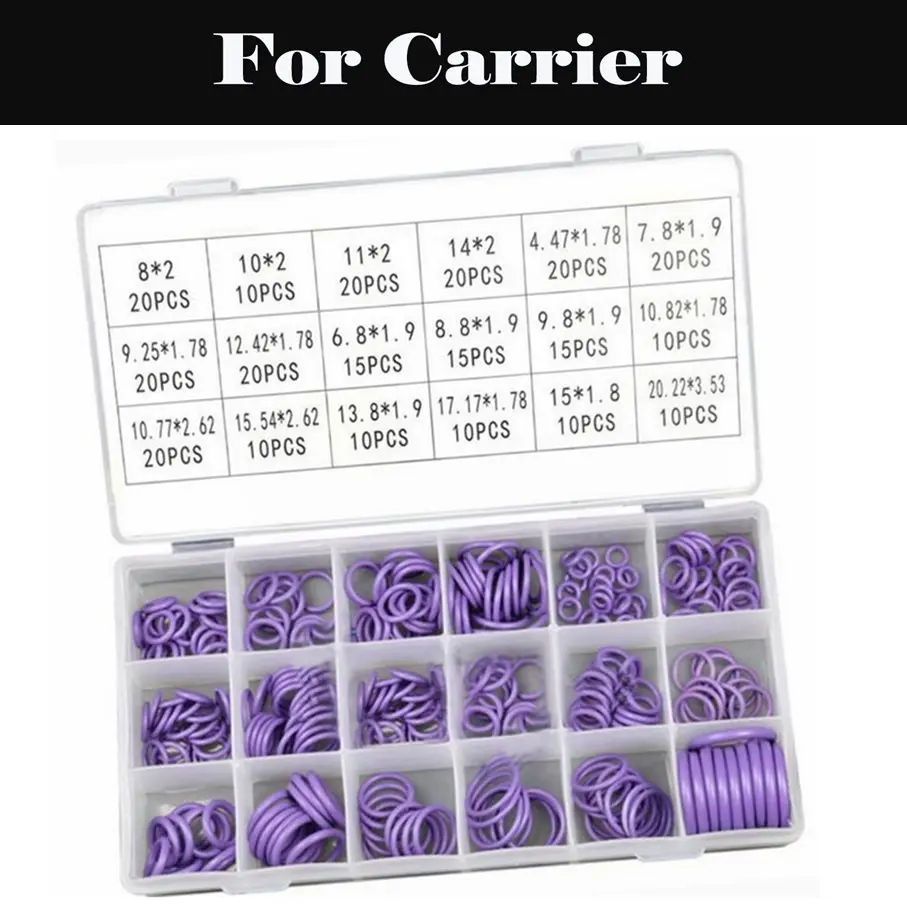 

Air Conditioner A/C System Repair Tool Violet O-Rings HNBR Rubber Tool For Carrier 12K Esko 42KGE-018Mm CACI12SU3I3 Duraedge 5S